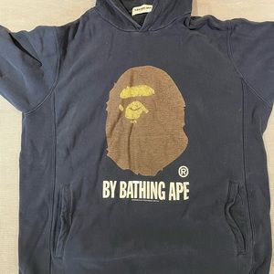 Bape hoodie size large fits small.